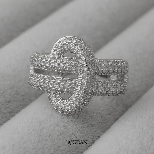 Radiant Knot Band Ring Adjustable Cincin Simpul Hypoallergenic Gold Plated