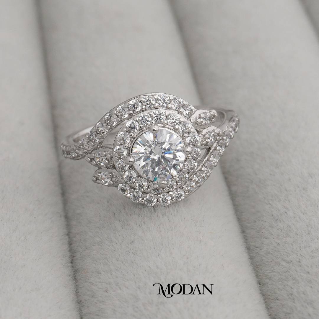 Vintage Muse Floral Glow Ring Cincin Klasik Kilau Kelopak Hypoallergenic Gold Plated