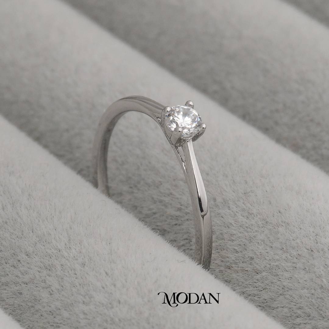 Minimalist Slim Solitaire Ring Cincin Mata Satu Minimalis Hypoallergenic Gold Plated