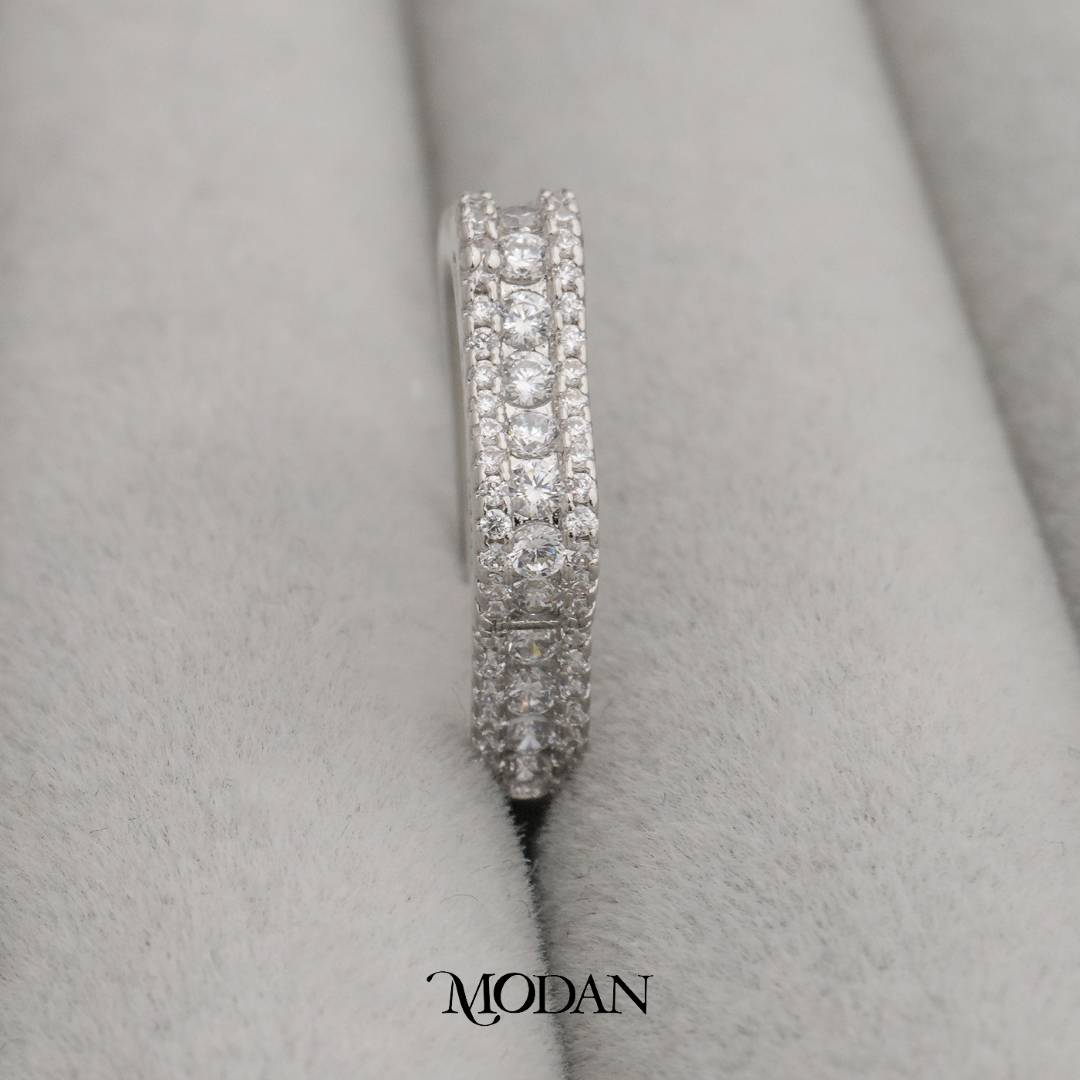 Sparkling Wave Ring Cincin Model Gelombang Hypoallergenic Gold Plated