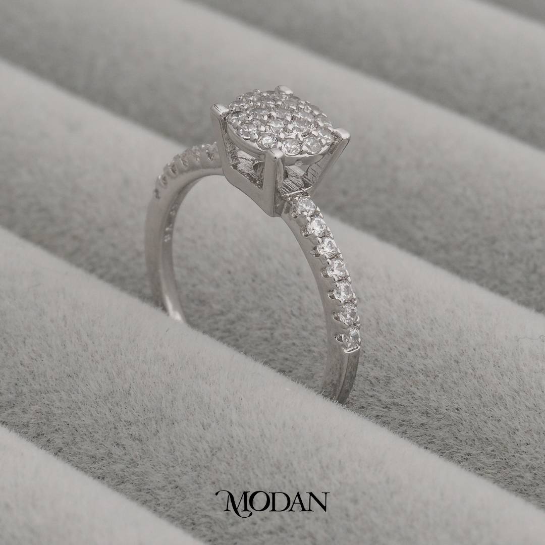 Shining Flower Ring Cincin Model Bunga Berkilau Hypoallergenic Gold Plated