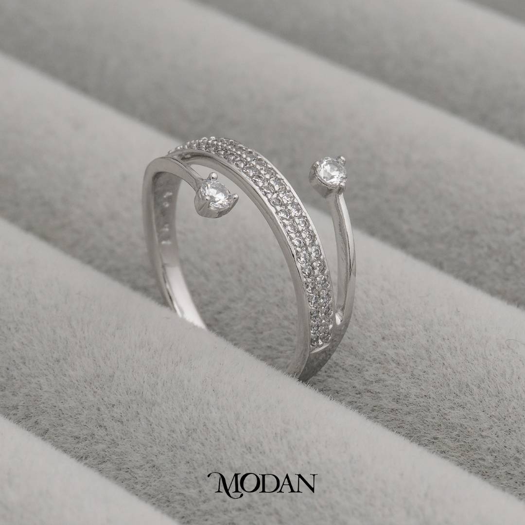 Minimalist Spiral Open Ring Cincin Lilit Terbuka Minimalis Hypoallergenic Gold Plated