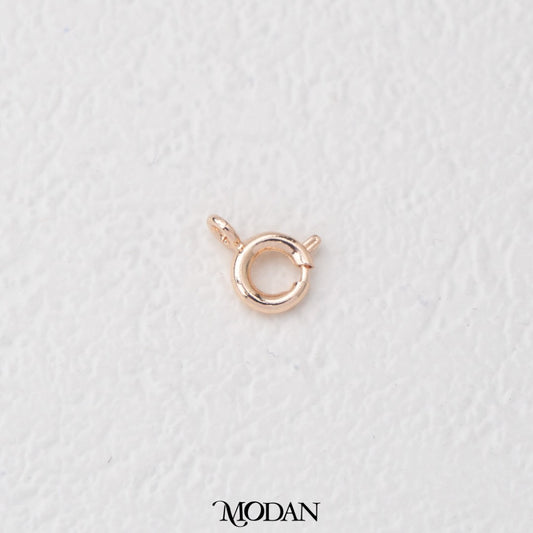 (5pcs) (9mm) Mini Round Clasp DIY Closure Pengait Kalung Bulat Kecil  Hypoallergenic Gold Filled