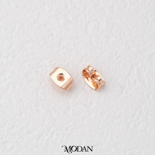(10pcs/5pasang) 7mm Silicone Earrings Stopper DIY Belakang Anting Penutup Anting Hypoallergenic Gold Plated