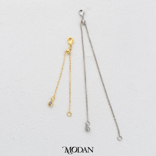Adjustable Extender Instant Daily Wear Rantai Tambahan Serut Untuk Kalung Gelang Hypoallergenic Gold Filled