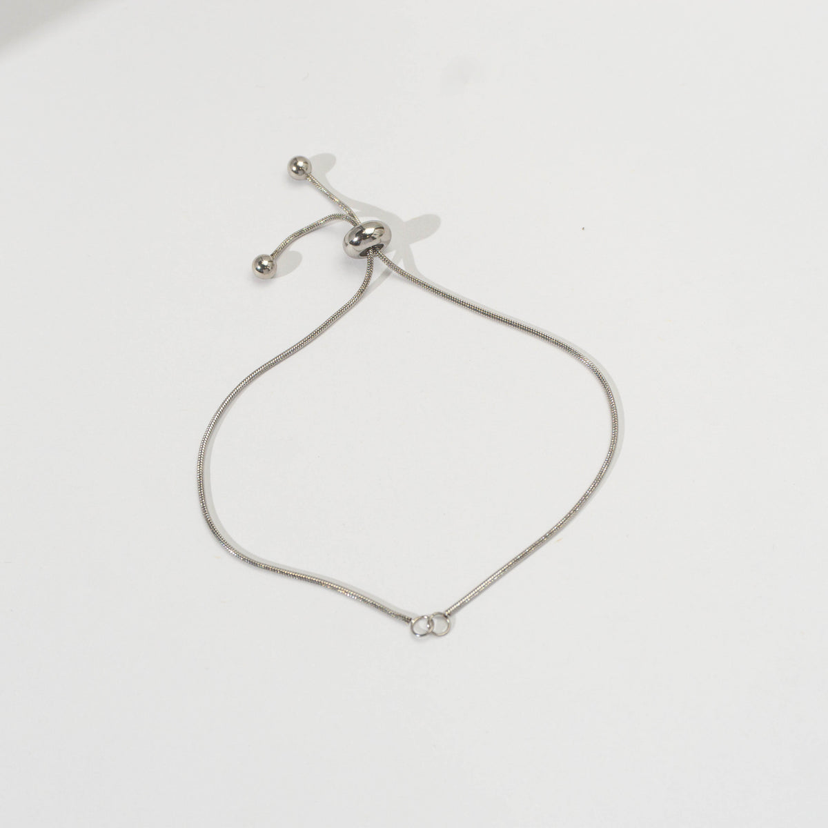 Unfinished Snake Chain Adjustable Bracelet DIY Gelang Adjustable Hypoallergenic Stainless Steel