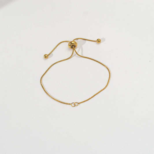 Unfinished Snake Chain Adjustable Bracelet DIY Gelang Adjustable Hypoallergenic Stainless Steel