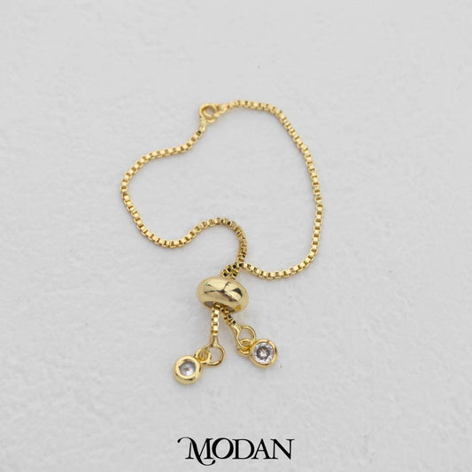 Unfinished Gold Petite Plain Adjustable Bracelet DIY Gelang Adjustable Hypoallergenic Gold Filled