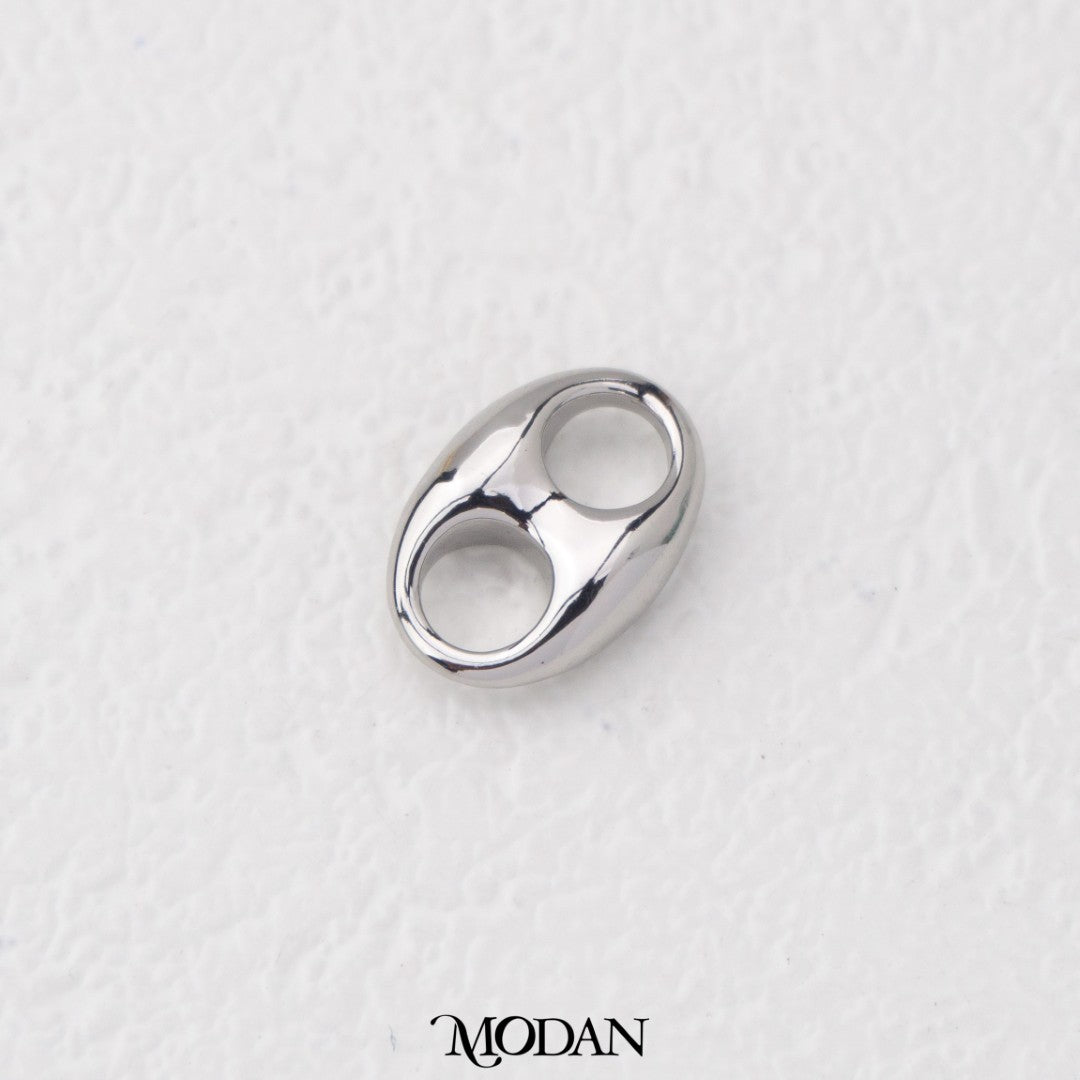 Simple Plain Two Hole DIY Connector Liontin Konektor 2 Lubang Simple Hypoallergenic Gold Filled