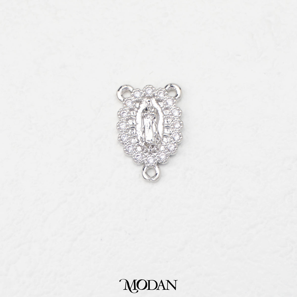 Mother Mary Rosary Harces DIY Connector Liontin Konektor 3 Lubang Rosario Bunda Maria Hypoallergenic Gold Filled