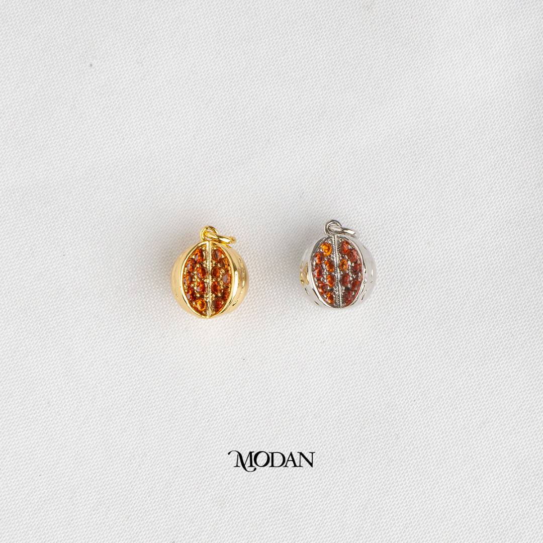 Summer Watermelon 3D Fruit DIY Charm Liontin Buah Semangka Hypoallergenic Gold Filled