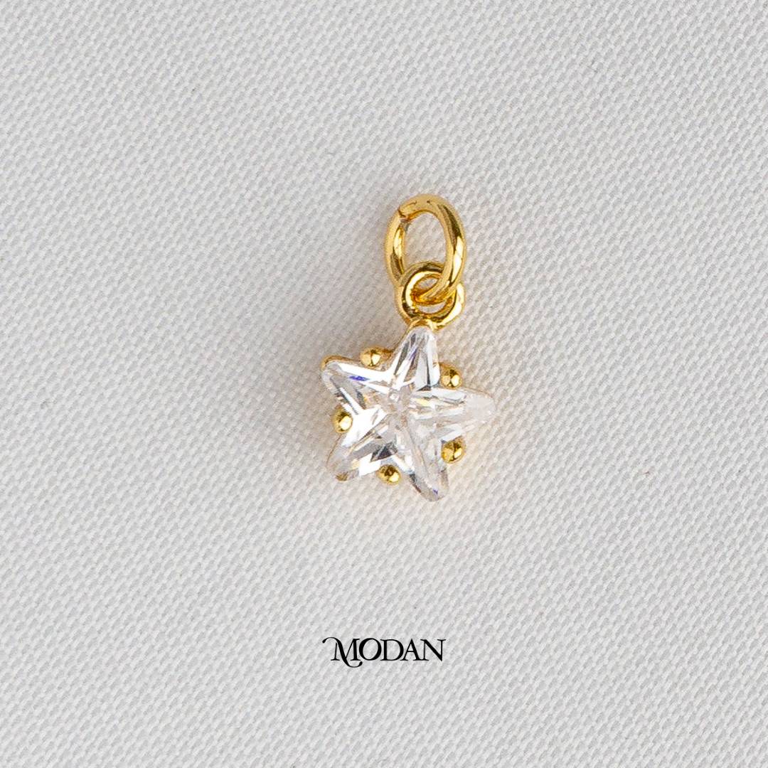 Mini Celestial Star DIY Charm Liontin Bintang Kecil Hypoallergenic Gold Plated
