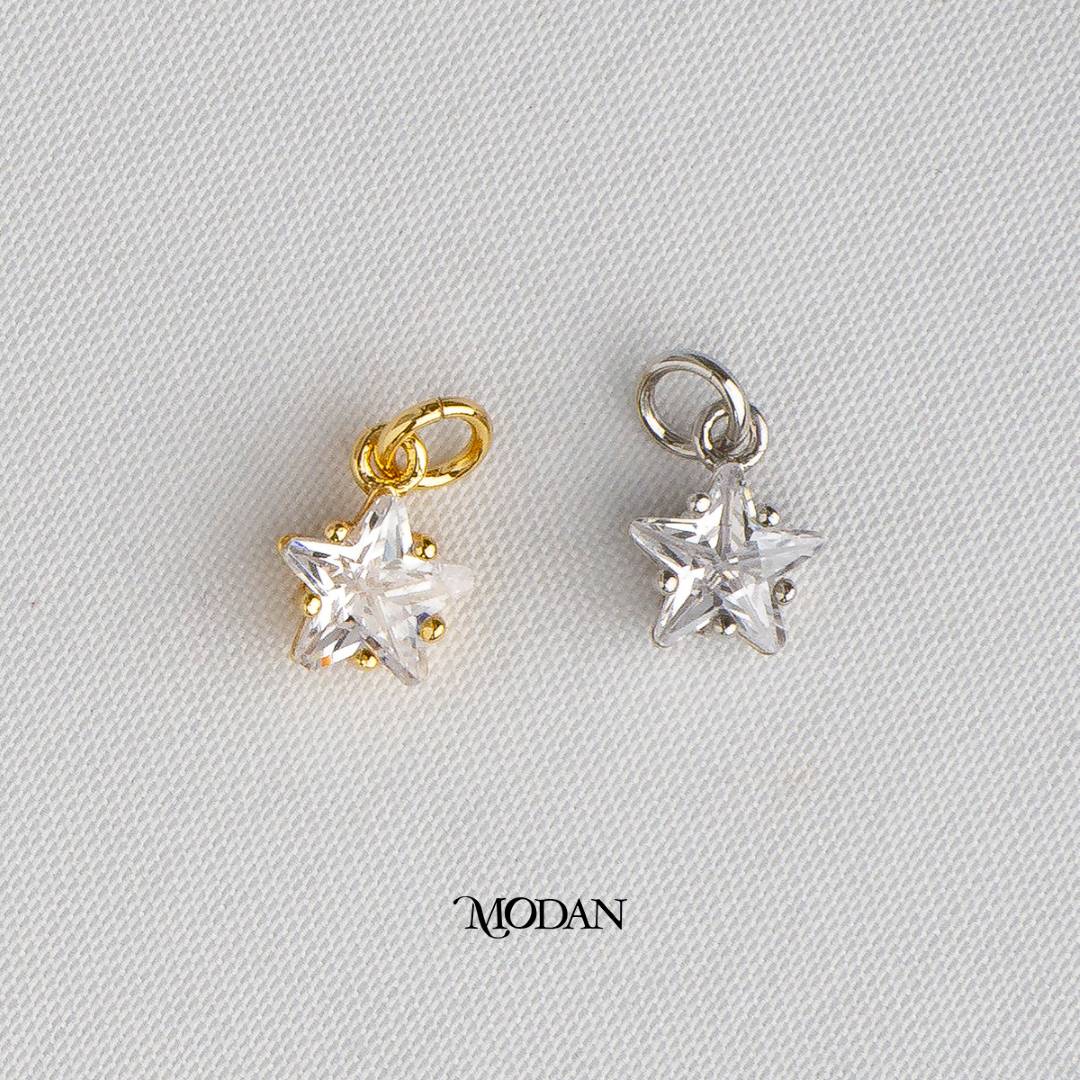 Mini Celestial Star DIY Charm Liontin Bintang Kecil Hypoallergenic Gold Plated