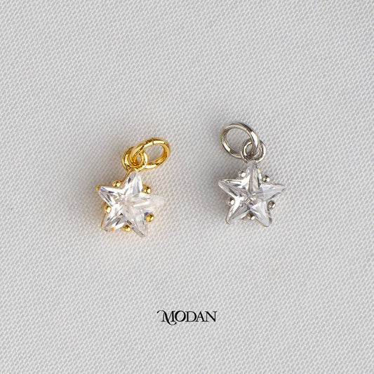 Mini Celestial Star DIY Charm Liontin Bintang Kecil Hypoallergenic Gold Plated