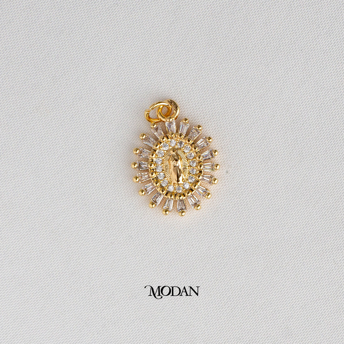 Religious Mother Mary Pendant DIY Charm Liontin Bunda Maria Hypoallergenic Gold Plated