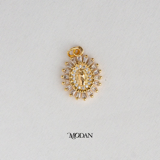 Religious Mother Mary Pendant DIY Charm Liontin Bunda Maria Hypoallergenic Gold Plated