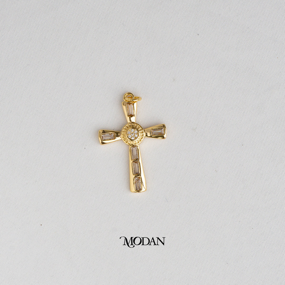 Religious Cross DIY Charm Liontin Salib Hypoallergenic Gold Plated
