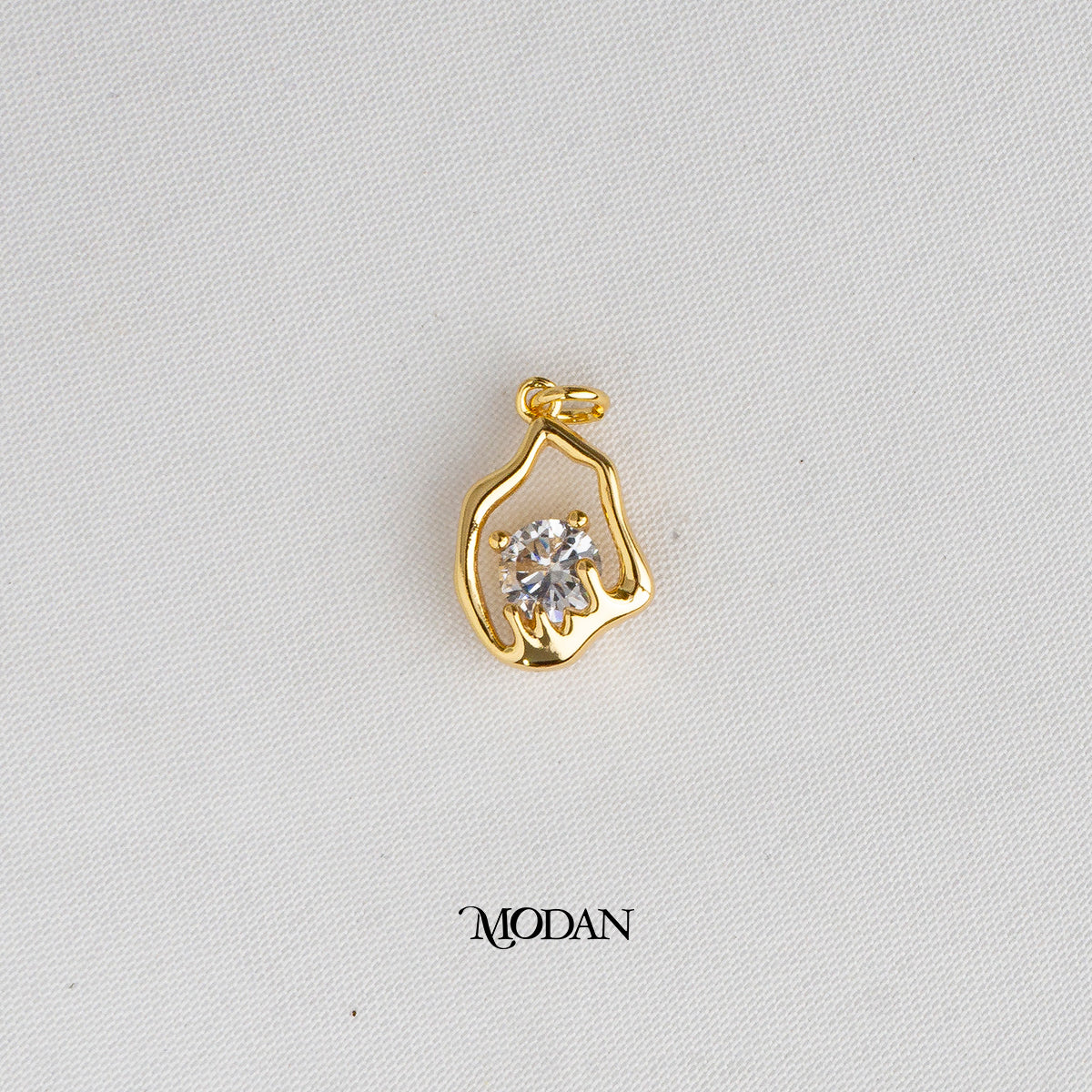 Abstract Irregular DIY Charm Liontin Unik Hypoallergenic Gold Plated