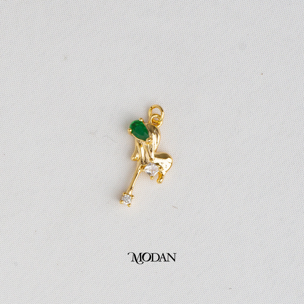 Colorful Irregular Melting Heart DIY Charm Liontin Hati Meleleh Hypoallergenic Gold Filled