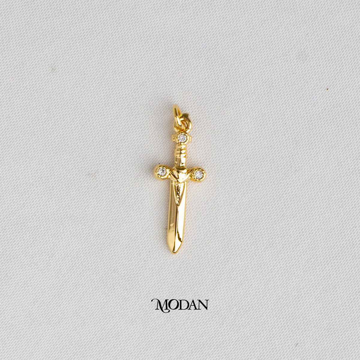 Mini Sword DIY Charm Liontin Pedang Religi Hypoallergenic Gold Plated