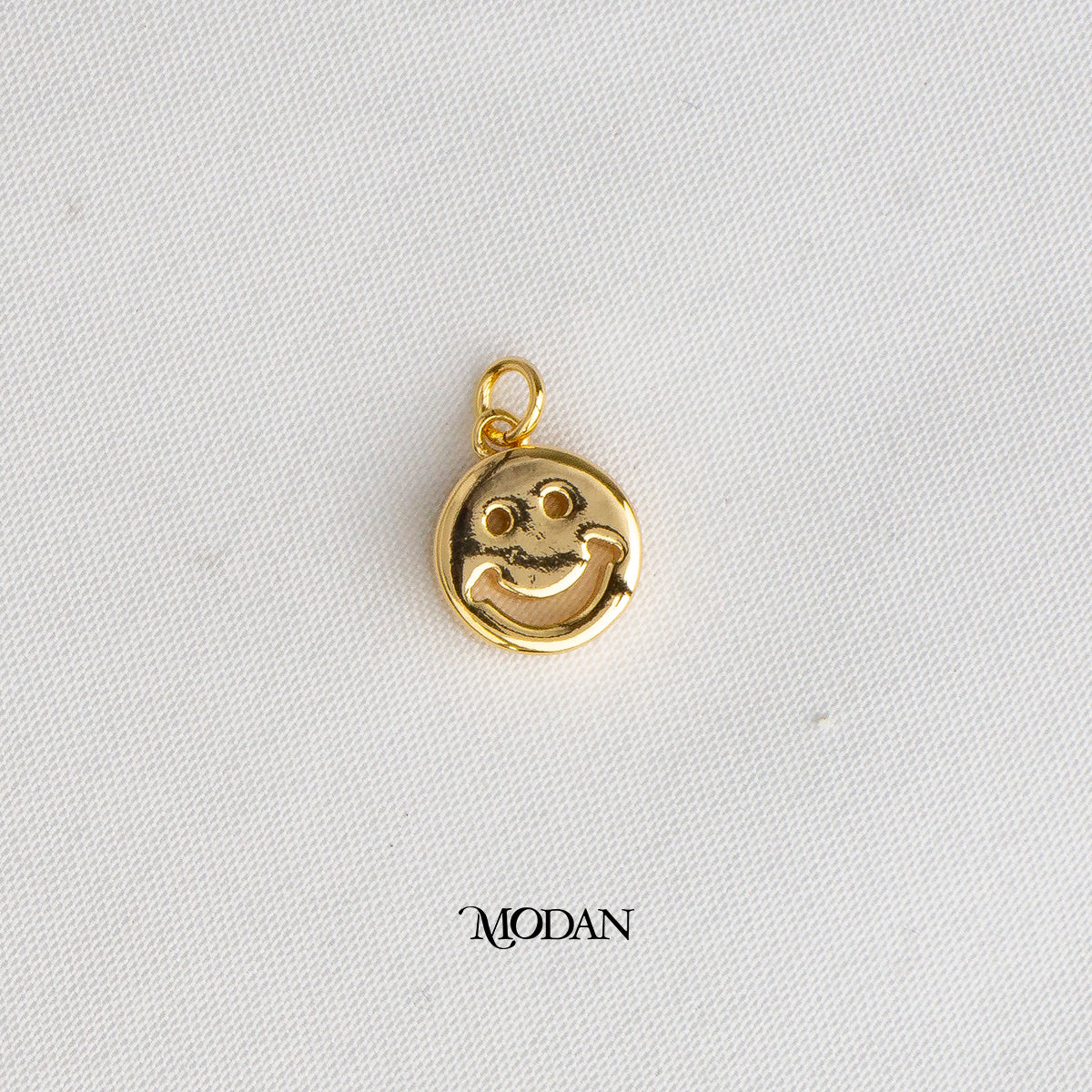 Smiley Emoji DIY Charm Liontin Emoji ekspresi Hypoallergenic Gold Plated