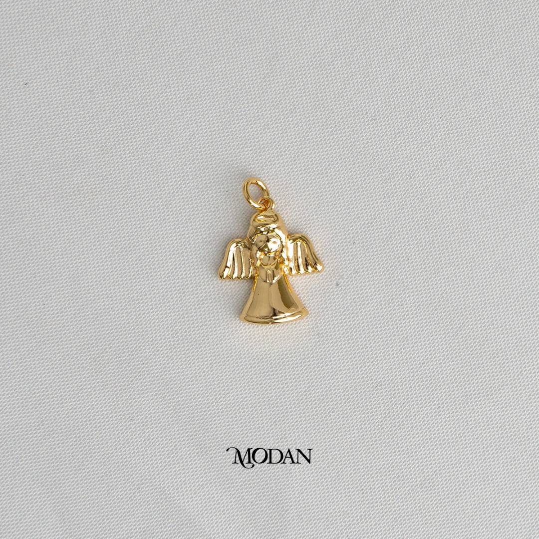Angel Wing 3D DIY Charm Liontin Malaikat Hypoallergenic Gold Plated