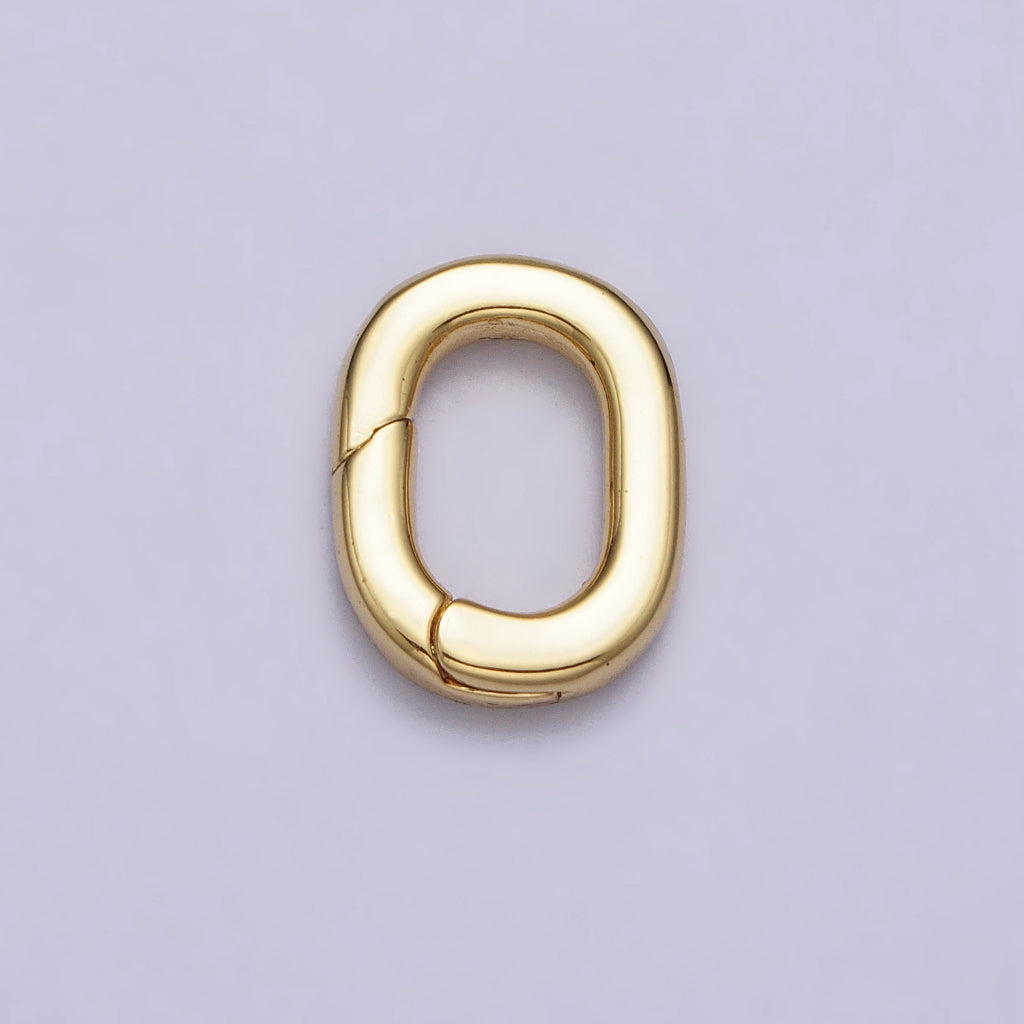Oval Clasps DIY Necklace Closure Pengait Gelang Kalung Hypoallergenic Gold Filled