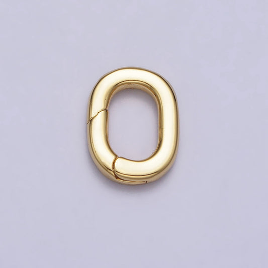 Oval Clasps DIY Necklace Closure Pengait Gelang Kalung Hypoallergenic Gold Filled