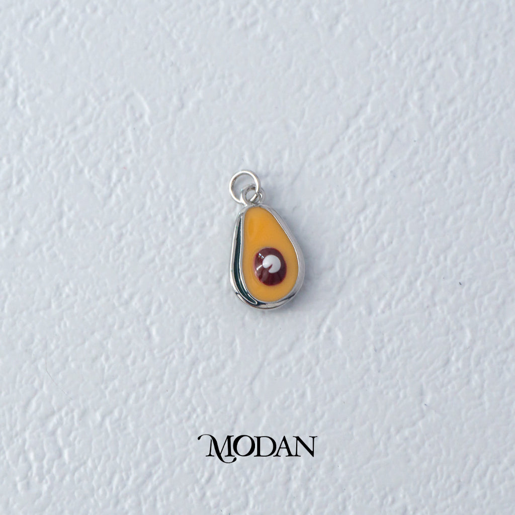 Avocado Fruit Shaped DIY Charm Liontin Buah Alpukat Hypoallergenic Gold Filled