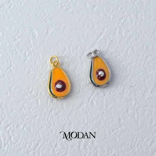 Avocado Fruit Shaped DIY Charm Liontin Buah Alpukat Hypoallergenic Gold Filled