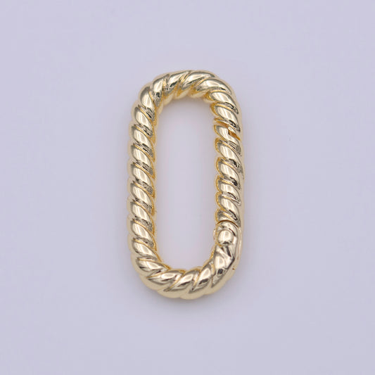 Rope Spring Clasps DIY Necklace Closure Pengait Aksesoris Bulat Hypoallergenic Gold Filled