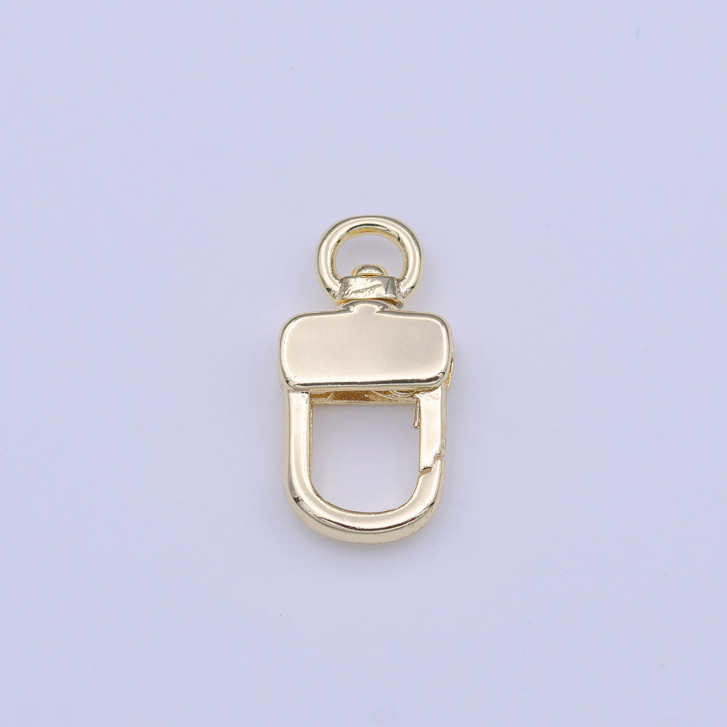 Push Gate Lobster Clasps DIY Necklace Closure Pengait Aksesoris Hypoallergenic Gold Plated