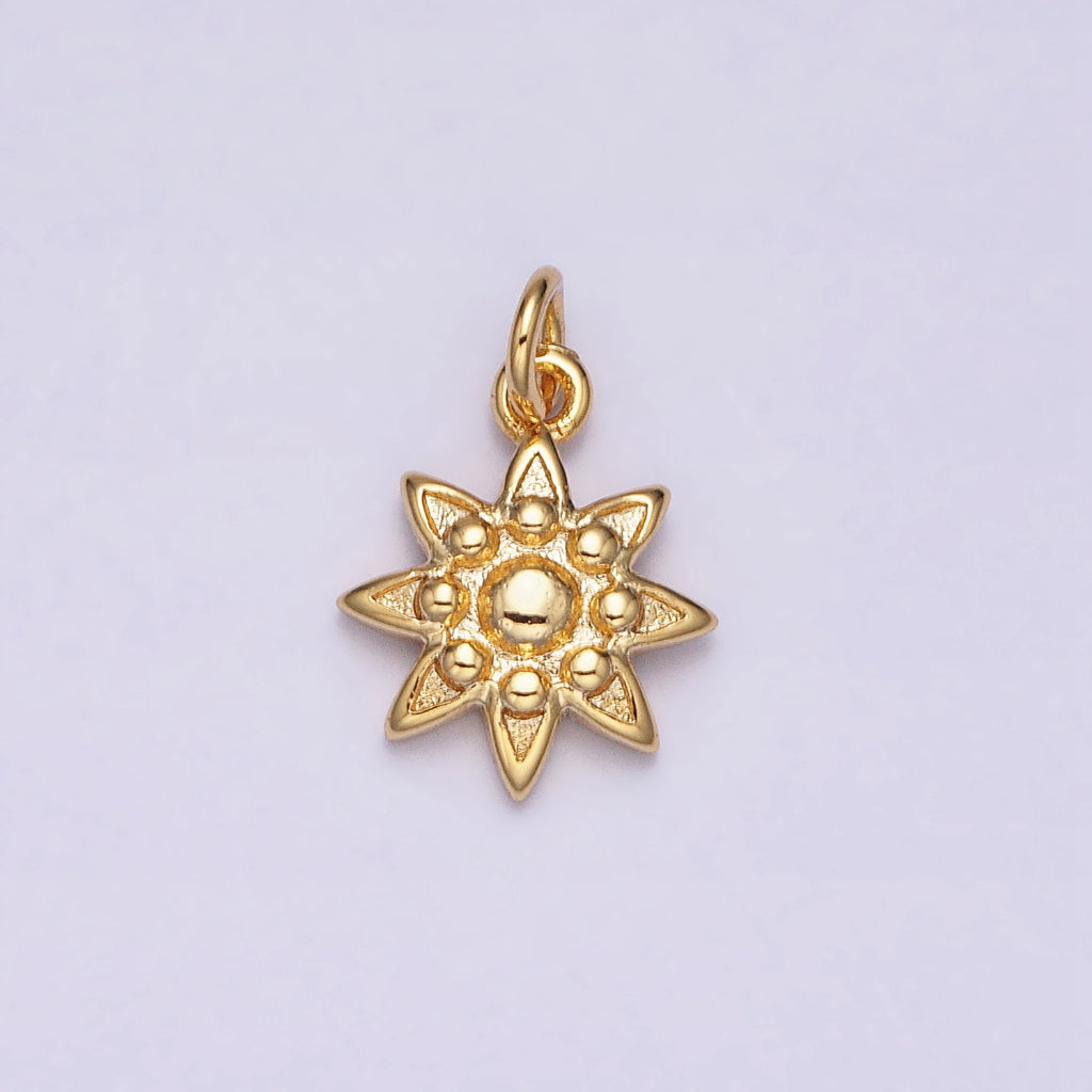 Mini Celestial Sun DIY Charm Liontin Matahari Kecil Hypoallergenic Gold Filled