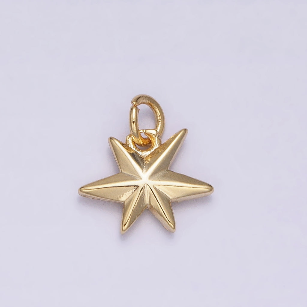 Mini Plain Celestial Star DIY Charm Liontin Bintang Polos Hypoallergenic Gold Filled