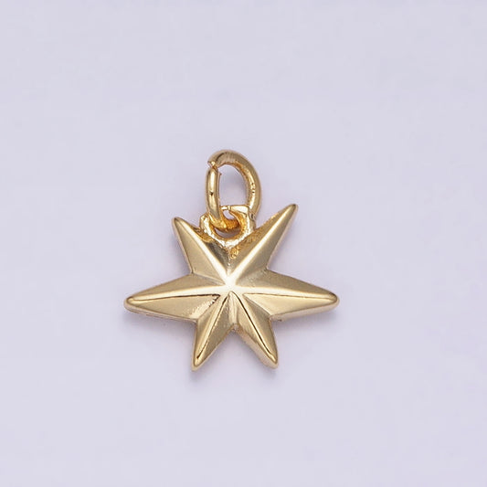 Mini Plain Celestial Star DIY Charm Liontin Bintang Polos Hypoallergenic Gold Filled