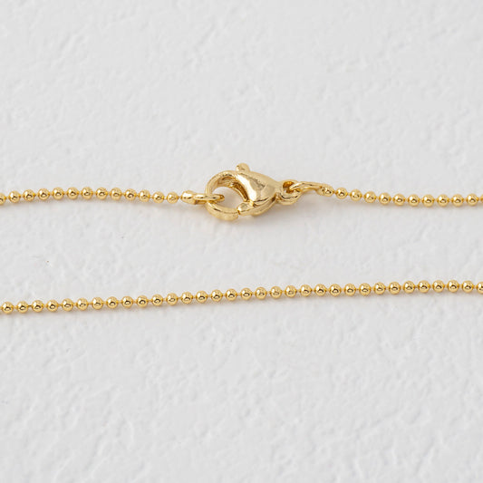 Ball Bead Chain Necklace Rantai Kalung Hypoallergenic Gold Filled