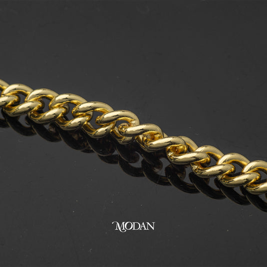 Curb Link Chain Unfinished DIY Chain Rantai Kalung Gelang Meteran Hypoallergenic Gold Filled