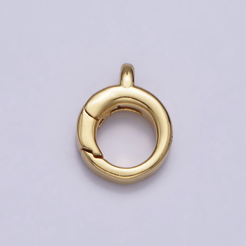 Round Push Triggerless Clasp DIY Necklace Pengait Bulat Hypoallergenic Gold Filled