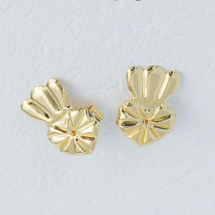 (1 Pasang) Crown Stabilizer  Earrings Back Lifter DIY Pengangkat Anting Hypoallergenic Gold Filled