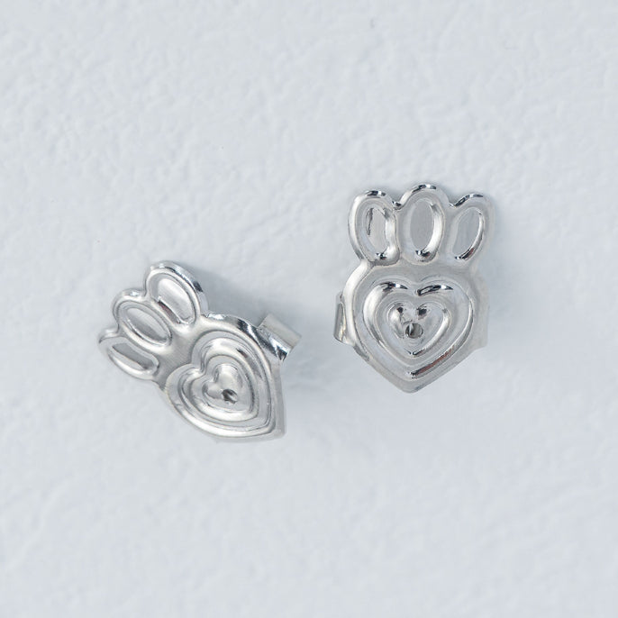 (1 Pasang) Heart Stabilizer Earrings Back Lifter DIY Pengangkat Anting Hypoallergenic Gold Filled