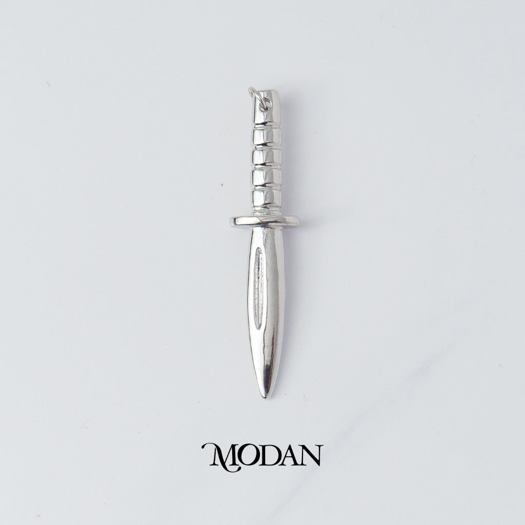 Plain Knife Dagger Pendant DIY Pendant Liontin Pisau Belati Polos Hypoallergenic Gold Filled
