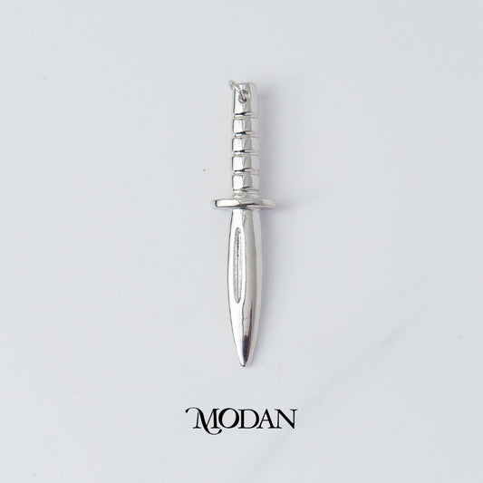 Plain Knife Dagger Pendant DIY Pendant Liontin Pisau Belati Polos Hypoallergenic Gold Filled