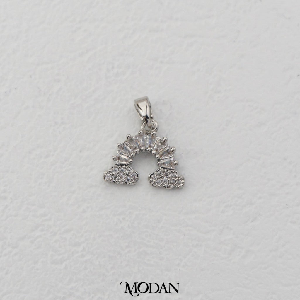 Sparkling Clear Baguette Rainbow DIY Pendant Liontin Bandul Pelangi Berlian Hypoallergenic Gold Plated
