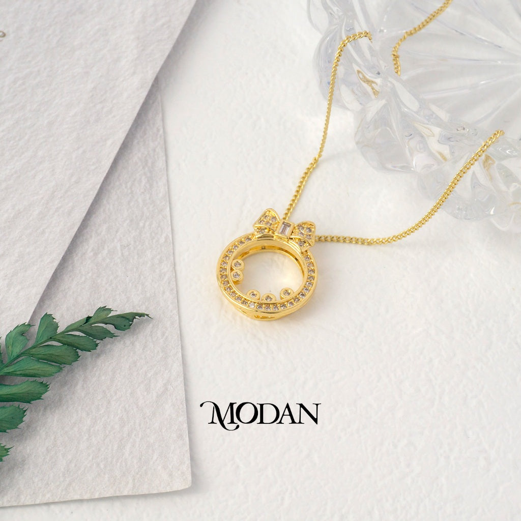 Open Back Christmas Wreath Ribbon Bow Pendant DIY Pendant Liontin Karangan Bunga Pita Natal Hypoallergenic Gold Plated