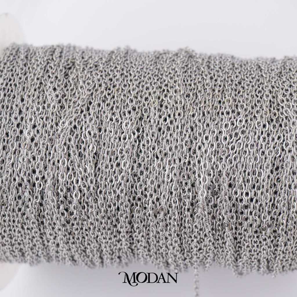 Cable Unfinished Chain DIY Chain Rantai Kalung Gelang Meteran Hypoallergenic Stainless Steel