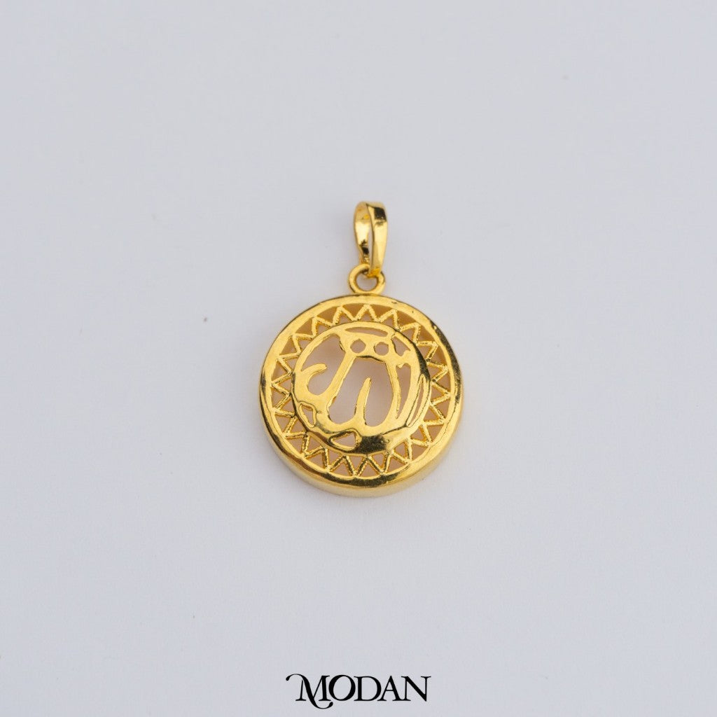 Lafadz Muslim Plain Pendant DIY Pendant Liontin Kalung Islami Polos Hypoallergenic Gold Plated