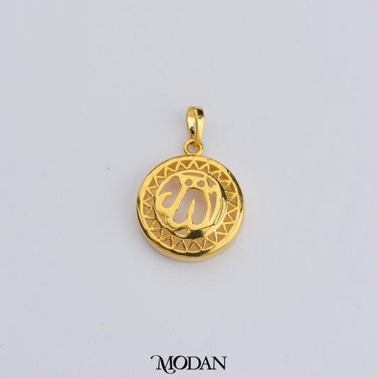 Lafadz Muslim Plain Pendant DIY Pendant Liontin Kalung Islami Polos Hypoallergenic Gold Plated