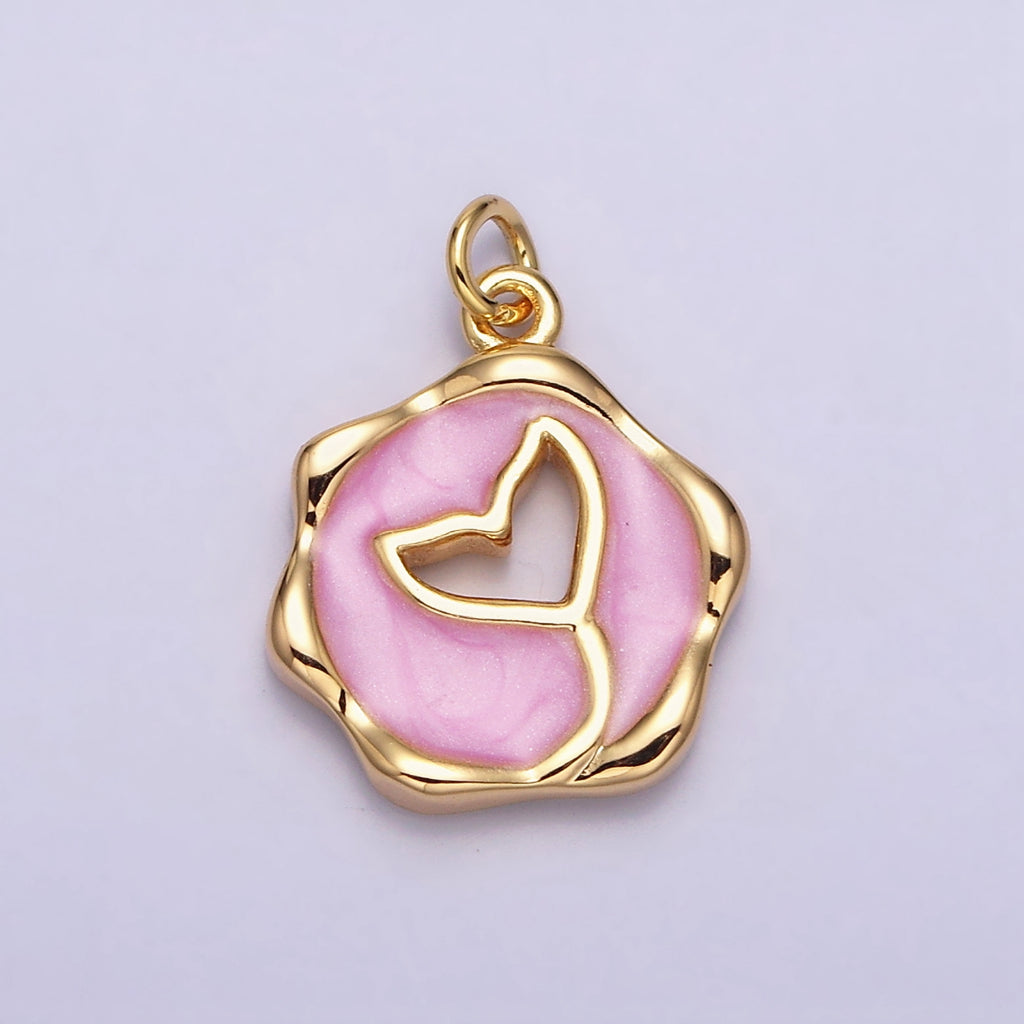 Whale Tail Enamel DIY Charm Liontin Ekor Paus Hypoallergenic Gold Filled