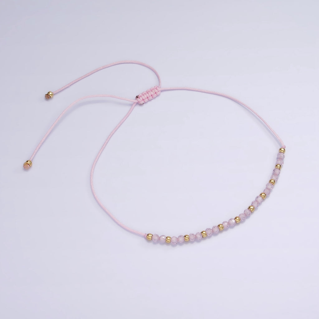 Colorful Natural Gemstone Friendship Adjustable Bracelet Gelang Manik Hypoallergenic Gold Filled