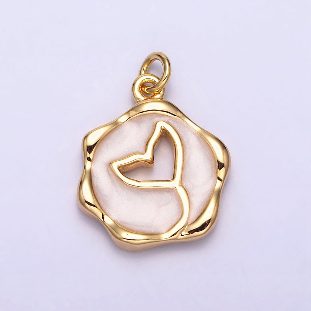 Whale Tail Enamel DIY Charm Liontin Ekor Paus Hypoallergenic Gold Filled